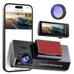 Dashcam Voiture 4K,5GHz WiFi Dashcam avec CPL Filte,Carte SD 64G,3.69" Cam&eacute;ra Embarqu&eacute;e,1080P Avant Grand Angle 170&deg;,App,Mode Stationnement 24H,Vision Nocturne,Enregistrement en Boucle,Max 256G (HUZASU LTD, neuf)