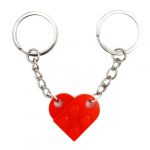 LAC EVERYTHING EVERYWHERE Porte Clef Coeur - Porte Clé Couple Cadeau Amoureux | Cadeau Couple Anniversaire (Rouge) (LAC S.R.L., neuf)