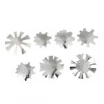 DEARMAMY 7pi&egrave;ces Coupe-ongles Gabarit Pochoir Pour Nail Art Outil De Manucure Diy Avec Embouts De Coupe (Liiane, neuf)