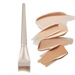 Pinceau de fond de teint pour maquillage liquide &ndash; Applicateur cosm&eacute;tique humide sec, pinceau de maquillage plat, pour m&eacute;langer la cr&egrave;me liquide, les joues, sous les yeux, le nez et le visage (xinxkm, neuf)