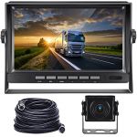 Hodozzy Kit Cam&eacute;ra de Recul pour Voiture avec &Eacute;cran LCD 7 Pouces Moniteur et Cam&eacute;ra Vision Nocturne &Eacute;tanche IP 69, Filaire Cam&eacute;ra Recul pour Camping Car, Camions, Remorques (12V-24V) avec 15m C&acirc;ble (Hodozzy Store, neuf)