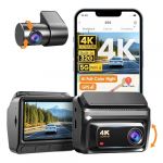 DDPAI Dashcam Voiture Avant Arrière, 4K+1080P Caméra Embarquée Voiture avec 32Go eMMC Intégré, Vision Nocturne AI-ISP, Compatible 4G LTE, WiFi 6 5 GHz, GPS, Surveillance Parking 24h/24, G-Sensor, Z60 (DDPAI Technology, neuf)