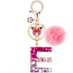 MWOOT Porte Cl&eacute;s lettre E pour Femme, Porte Cle Initiale Rouge, Alphabet Charmes en R&eacute;sine pour D&eacute;cor Porte Clef Voiture Sac &agrave; Main (vetpw, neuf)