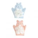 Healeved 2pièces Gants De Bain Pour Garçon Fille De Couleur Pastel Serviettes De Bain Pour Moment De (Sonieg, neuf)