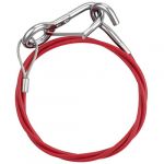 URAQT C&acirc;ble de Frein et d'arrachement, 1 M&egrave;tre Diam&egrave;tre du Fil 4 mm C&acirc;ble Frein S&eacute;curit&eacute; avec Mousqueton, Durable Anti-Rayures pour Le Freinage des Remorques et Caravanes, Camping-Cars(Mod&egrave;le D) (Kitchensupplier, neuf)