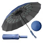 LENDOO Parapluie Pliant Automatique,Parapluie Pliant Résistant au Vent Durable & Compact 16 Baleines Anti-Tempête, Grand Parapluie Pliant à Ouverture Automatique, Coupe-vent, Parasol Anti-UV (Áron Balázs, neuf)