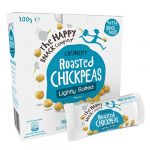 The Happy Snack Company Pois chiches rôtis, saveur légèrement salée casse-croûte santé, haute teneur en protéines, collations savoureuses sans gluten, végétalien, 96 calories, portion de 25 g, 20 lot (Max-TM Brands, neuf)