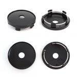 XPEX Paquet de 4 enjoliveurs universels, enjoliveurs de roue, remplacement de capuchon de jante noir pour roues, accessoires de voiture (diam&egrave;tre ext&eacute;rieur 60 mm, diam&egrave;tre int&eacute;rieur 56,5 mm) (UAB "DAFUHUA LT", neuf)