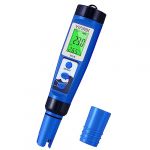 Testeur pH et Sel Piscine, Le Testeur Salinit&eacute; PPT et pH Metre pour Piscine au Sel, Le Testeur TDS EC de Salinit&eacute; pH 5 en 1 pour Aquarium, Eau Potable, Hydroponie, Eau Sal&eacute;e, SPA, Brassage (Yinmik, neuf)
