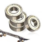 4 pièces Roulement 608zz,Roulements à Billes,8 mm x 22 mm x 7 mm, Roulements à Billes Roller, Carbone Acier Double Blindage 608 Bearing, Convient pour Roulements de Skateboard Longboard Trottinettes (Luyi LiDE, neuf)