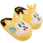 Get Trend Tails 3D Chaussons Enfant Gar&ccedil;on, Peluche Pantoufle Chauds Maison Semelle Antid&eacute;rapante, Cosy Cadeau Gamer (29/30 EU, Jaune Tails) (Get Trend., neuf)