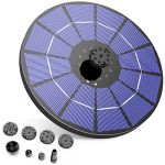 Fontaine Solaire Extérieur 3.5W, Flottante Pompe Bassin Solaire avec Batterie et 6 Buses, pour Bain d'oiseaux Etang Jardin Fontaine (3.5W) (AISITIN Boutique Flagship Officielle QW, neuf)