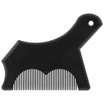 Outil de mise en forme de la barbe en plastique, mod&egrave;le professionnel de coupe de barbe pour hommes, ligne de cou, ligne de joues, moustache, accessoires de toilettage (Noire) (Haedaxua, neuf)