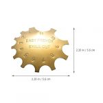 PACKOVE 6 pi&egrave;ces Nail Smile Line Cutter Stainless Steel French Manicure Templates DIY Nail Tool For Fingernail And Toenail Precision Design (Spring TU, neuf)