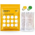 wisedry 50 Grammes[4 Paquets] Déshydratant de Paquets de Gel de Silice réutilisable avec Micro Onde réactivé Rapidement en 2 Minutes absorbeur d humidite Rechargeable (WISEDRY, neuf)