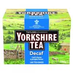 Yorkshire Tea D&eacute;caf&eacute;in&eacute; - Rafra&icirc;chissant et Fort, Th&eacute; Noir D&eacute;caf&eacute;in&eacute; - Th&eacute; Traditionnel Britannique - Approvisionnement Responsable - 160 Sachets (Pattern EU, neuf)