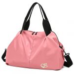 Vllcsla Sac de Sport Femme Petit, Poche Humide, 45x27x20 cm, Imperm&eacute;able Sac &agrave; Bandouli&egrave;re de Sport/Voyage, Sacs de Week-End &agrave; Main, Sacs de Voyage Femme Piscine, L&eacute;ger, Doux (Rose Clair) (Eco Memos, neuf)