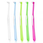 OFFCUP Brossettes Interdentaire, 5PCS Brosses à Dents Touffetées avec Couvercle, Brosse à dents orthodontique Brosse à Dents d'Espacement Pour Enlever Les Taches Dentaires Blanchir Les Dents Soins (HOOCHE, neuf)