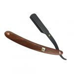 WRITWAA Rasoir Manuel Vintage 2Pcs en Acier Inoxydable Manche en Bois Pliable pour Homme pour Salon de Coiffure (Saieli, neuf)