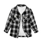 JACKETOWN Chemise &agrave; Manches Longues pour Enfant Gar&ccedil;on Chemise &agrave; Carreaux Boutonn&eacute;e Haut D&eacute;contract&eacute; en Coton Chemise Haute pour Enfant avec Poche Poitrine (CongHuiQiang, neuf)