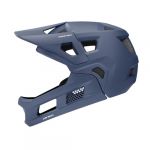 Harilla Casque de V&eacute;lo de Montagne Int&eacute;gral, Accessoires Confortables avec Mentonni&egrave;re Amovible pour Hommes et Femmes, Casque de V&eacute;lo Ventil&eacute;, Bleu (Harilla, neuf)