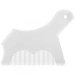 Outil de mise en forme de la barbe en plastique, mod&egrave;le professionnel de coupe de barbe pour hommes, ligne de cou, ligne de joues, moustache, accessoires de toilettage (Transparente) (Haedaxua, neuf)