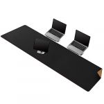 MAIDERN Tapis de Bureau Double Face en Cuir et liège 170 x 50cm, Grand Tapis de Souris, Sous-Mains bureau en Cuir PU imperméable, Sous Main Bureau pour le Bureau et la maison (Noir) (Maidern Cork  Leather Direct, neuf)