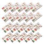 MERRYHAPY 20 Pi&egrave;ces Autocollant de tatouage de la Coupe du monde mexican party costume d&eacute;coration d&eacute;calcomanies du drapeau national decoration mexicaine fete Green (Tanomi, neuf)