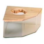 Milageto Salle de Bain pour Hamster pour Animaux de Compagnie, Toilettes de r&eacute;cipient de Bain de Sable, Salle de Douche en Acrylique Transparent, Maison de, Pentagramme S (Milageto-EU, neuf)