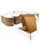 Giftgarden Maxibrief Carton Expédition Pliable 280x204x51 MM Lot de 25, Boîte en Carton Kraft pour l’expédition Postale, Blanc (Gift_Garden, neuf)