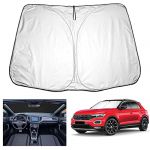 YEE PIN Parasol de Voiture Compatible avec V W T RO-C 2018-2022 2023, Pare-Soleil Pliable pour Voiture Pare-Brise Avant Protection Contre la poussière UV (YEEPIN, neuf)