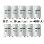 Philips S10 Starter de 4-65 Watts pour tubes fluorescents (TL-D par exemple), Lot de 20, G13 (Stock Bureau Maison Bien-&ecirc;tre, neuf)