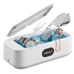 Nettoyeur Ultrasons, Bac a Ultrason 640 ml, 49000HZ Nettoyeur Ultrason, Portable Ultrasonic Cleaner pour Lunettes, Bagues, Pièces de Monnaie, Prothèses Dentaires (changjunkeji, neuf)