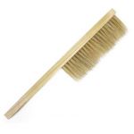 TOPINCN Abeille Brosse Poils Porc Doux Outil De Nettoyage Ruche Double Rangée De Porcelet Abeille Balayage Ponytail Bee Brush avec Manche Bois (sanurety, neuf)