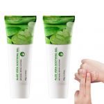 Gel Apaisant à L'aloe Vera 2 Pièces - Soin Réparateur Visage, Corps & Cheveux | Hydratation Intense, Soulagement Des Coups De Soleil, Absorption Rapide | Non Collant (XCR-EU, neuf)