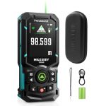 MiLESEEY S50 Professional télémètre Laser à Vert 120m, Mesureur Distance Laser, Écran Rétroéclairé 2.4", Fonction P2P, 18 Modes, Alignement Latéral, Intérieur & Extérieur (MileseeyDirect, neuf)