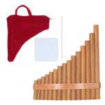 Flûte de Pan Professionnelle Réglable à 15 Tuyaux, clé G, Compacte et Portable pour les Performances sur Scène (main droite) (Ouxiubo, neuf)