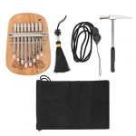 Kalimba Pouce Piano, Instrument &agrave; Percussion Piano Pouce En Bois De Camphre Mini Trou De Suspension &Agrave; 8 Touches Avec Sac Rangement Pour Cordon Marteau (Tenyse, neuf)