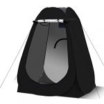 LEMROE Tente de douche ou à langer pop-up avec bonne ventilation et espace - Pour l’extérieur, camping, pique-nique, pêche, plage, toilettes, pour se changer, se protéger du soleil - Noir, 120 cm (LEMROE, neuf)