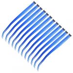 Beaupretty 12 pièces Extensions de Cheveux Clip Colorés pour Cosplay Mèches de Synthétique Bleu (kiLIHK, neuf)