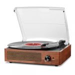 Platine Vinyle Bluetooth Portable à 3 Vitesses (33 1/3, 45 78 TR/Min), Vintage Tourne-Disque avec Haut-parleurs stéréo intégrés (TECH COVER SRL, neuf)