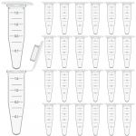 50 Pièces Tube à Centrifuger,Tube à Centrifuger Transparent,Micro Tubes à Essai Flacon Avec Snap Cap,Microcentrifugeuse Avec Couvercle,Plastique Tube à Essai Centrifuge Conique Microtube,1.5ml (GZGC-SHOP, neuf)