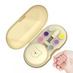 Ponceuse Ongles &Eacute;lectrique B&eacute;b&eacute;,Lime &agrave; Ongles &Eacute;lectrique pour B&eacute;b&eacute; - 6 T&ecirc;tes de Rechange & &Eacute;tui de Rangement Lime Griffe Douce Adulte Enfant Maison Voyage (JnU, neuf)