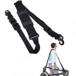 WeddHuis Sangle d'épaule universelle réglable pour trottinettes électriques, vélos d'enfants, tapis de yoga, sacs d'ordinateur portable - Accessoire de transport polyvalent (Noir) (UAB LIDMIBI LT, neuf)
