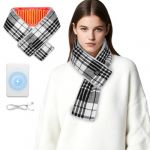Lomffy &Eacute;charpe chauffante avec 5000mAh Powerbank, Chauffe Cou &Eacute;charpe &Eacute;lectrique Cache-cou 3 niveaux de temp&eacute;rature Coussin chauffant pour le cou Cache-cou chauffant Cadeaux de No&euml;l pour Ski Randonn&eacute;e (YUANLUKEJI, neuf)