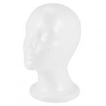 Popshyly Tête de mannequin de vitrine féminine modèle chapeau perüCke Présentoir Support Blanc (linglemaoyiyouxian, neuf)