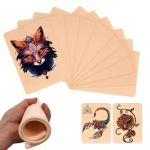 Lot de 10 feuilles de peau d'entraînement au tatouage en silicone de 3 mm d'épaisseur pour microblading, sourcils, lèvres (couleur de peau) (guaxinly, neuf)