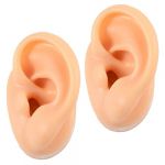 Homoyoyo 2pi&egrave;ces Lot De Mod&egrave;les Oreille Silicone De Corps Pour Entra&icirc;nement Piercing Oreilles Artificielles R&eacute;alistes (S Wisdom HF, neuf)