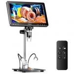 TOMLOV DM9 Max Microscope numérique HDMI 10,1 Pouces, 20MP Caméra de grossissement de Monnaie avec écran IPS HD, Cadeau pour collectionneurs Adultes, 10 lumières LED réglables, Compatible PC/TV (ZHIYAN-EU, neuf)