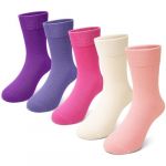 PUTUO Chaussettes Enfant Garçon Fille: Socquettes Enfants en Viscose de Bambou Taille 35-38 – Sans Couture & Respirantes – Usage Quotidien 11-14 Ans 5 paires Coloré (PUTUO, neuf)